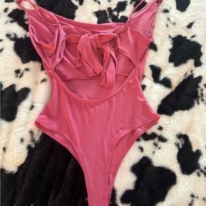 Pink bodysuit